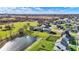 Aerial view of homes and pond at 6427 Nicoson Way, Indianapolis, IN 46259