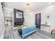 Open living space showcasing a modern fireplace and kitchen view at 1306 S Talbott St, Indianapolis, IN 46225