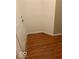 Empty corner with hardwood floors and white walls at 4112 Eagle Cove E Dr, Indianapolis, IN 46254