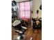 Room setup for hair styling, featuring a barber chair and styling station at 4112 Eagle Cove E Dr, Indianapolis, IN 46254