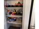 Well-organized pantry with ample shelving for food storage at 4204 W Palomino Ct, Muncie, IN 47304