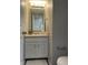 Small bathroom with a vanity, toilet, and neutral colors at 7530 Redcliff Rd, Indianapolis, IN 46256