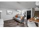 Finished basement with living area and kitchenette at 5114 Hillside Ave, Indianapolis, IN 46205