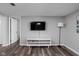 Basement with TV and storage at 5114 Hillside Ave, Indianapolis, IN 46205