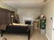 Living room with fireplace, tile flooring, and a futon at 636 Creston Point Cir, Indianapolis, IN 46239