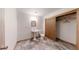 Simple basement bathroom with toilet, sink, and closet at 9699 Prairiewood Way, Carmel, IN 46032