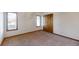 Simple bedroom with neutral decor and carpet at 9699 Prairiewood Way, Carmel, IN 46032
