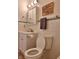 Bright bathroom with white subway tile, vanity, and updated fixtures at , Anderson, IN 46012