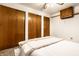 Bedroom with double bed and ample closet space at 1708 S Randolph St, Indianapolis, IN 46203