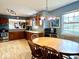 Eat in kitchen with wood table and chairs at 7106 Bay View Dr, Indianapolis, IN 46214