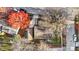 Aerial view of house, yard, and surrounding trees at 8902 Carla Dr, Indianapolis, IN 46219