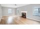 Spacious living room with hardwood floors and fireplace at 4730 Rookwood Ave, Indianapolis, IN 46208