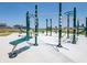 Outdoor fitness area with various exercise equipment at 6322 Granby Dr, Whitestown, IN 46075