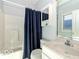Clean bathroom with shower/tub combo and vanity at 12954 Water Ridge Dr, Fishers, IN 46055