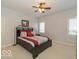 Spacious bedroom with a king-size bed and large windows at 12954 Water Ridge Dr, Fishers, IN 46055