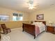 Spacious finished basement bedroom with wood furniture and carpeting at 12954 Water Ridge Dr, Fishers, IN 46055
