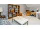Functional office space with built-in shelving and desk at 12954 Water Ridge Dr, Fishers, IN 46055