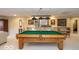 Basement recreation area with a large pool table at 12954 Water Ridge Dr, Fishers, IN 46055