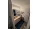 Bathroom with vanity, large mirror, and neutral colors at 3250 Valley Farms Way, Indianapolis, IN 46214
