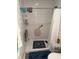 Clean shower with white subway tile and safety features at 3250 Valley Farms Way, Indianapolis, IN 46214