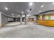 Finished basement with bar and media screen at 720 E 400 N, Anderson, IN 46012