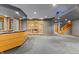 Finished basement with wet bar, stone fireplace, and ample space for entertaining at 720 E 400 N, Anderson, IN 46012