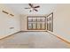 Bright bedroom with large windows and ceiling fan at 720 E 400 N, Anderson, IN 46012