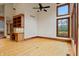 Breakfast area features hardwood floors and built-in cabinetry at 720 E 400 N, Anderson, IN 46012