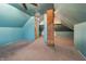 Large attic space with ample storage potential at 1605 E Thompson Rd, Indianapolis, IN 46227