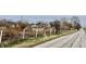 Farmland with wire fence and outbuildings; view from road at 2750 N County Road 1000 E, Indianapolis, IN 46234