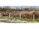 View of a wire fence bordering a field with leafless trees at 2750 N County Road 1000 E, Indianapolis, IN 46234