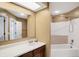Clean bathroom with tub, shower, and vanity at 9464 Maple Way # 27, Indianapolis, IN 46268