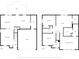 Combined first and second-floor blueprints, detailing room layouts and dimensions at 10938 Delphi Dr, Camby, IN 46113