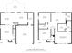 Two-story floor plan with detailed room dimensions for both levels at 10938 Delphi Dr, Camby, IN 46113