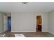 Large main bedroom with ensuite bathroom and carpeted flooring at 10938 Delphi Dr, Camby, IN 46113