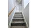 Gray carpeted staircase leading to the upper level at 5236 Bluff View Dr, Indianapolis, IN 46217