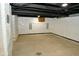 Unfinished basement with waterproofing and concrete floor at 11365 W State Road 142, Martinsville, IN 46151