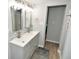 Modern bathroom featuring a double vanity and updated finishes at 11365 W State Road 142, Martinsville, IN 46151