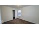 Bedroom with closet and window overlooking water at 3801 Boundary Bay Dr, Indianapolis, IN 46217