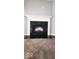Modern fireplace with a black granite hearth at 3801 Boundary Bay Dr, Indianapolis, IN 46217
