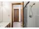 Bathroom with shower and neutral color scheme at 5059 Countess Dr, Columbus, IN 47203