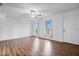 Spacious living room with hardwood floors and ceiling fan at 6005 S Darlington Rd, Jamestown, IN 46147