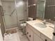 Main bathroom with vanity, toilet and shower at 7317 Lions Head Dr # 2, Indianapolis, IN 46260