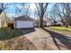 House with a long driveway and mature trees at 2121 E 70Th St, Indianapolis, IN 46220