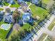 Aerial view of house and surrounding neighborhood at 4770 Winterberry Pl, Columbus, IN 47201