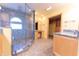 Luxury bathroom with a large walk-in shower, granite vanity and a walk-in closet at 4770 Winterberry Pl, Columbus, IN 47201
