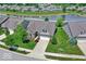Property sits on a corner lot overlooking a pond at 14144 Stoney Shore Ave, McCordsville, IN 46055
