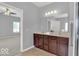 Bathroom with double vanity and shower at 14144 Stoney Shore Ave, McCordsville, IN 46055