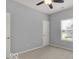 Well-lit bedroom with neutral walls and carpet flooring at 14144 Stoney Shore Ave, McCordsville, IN 46055