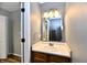 Clean bathroom with updated vanity and mirror at 15230 Fawn Meadow Dr, Noblesville, IN 46060